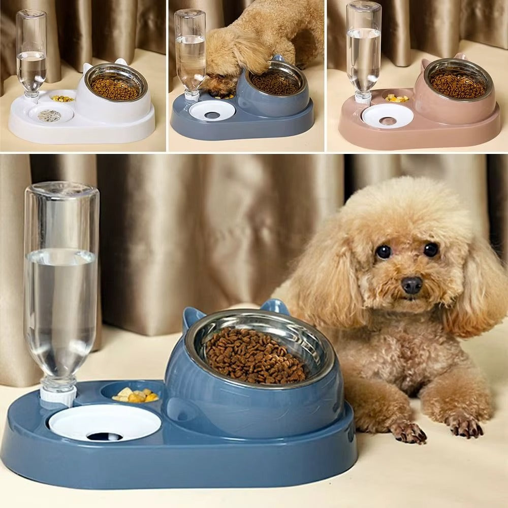 2-in-1 Futternapf für Haustiere: Frisches Wasser und Futter in einem Schritt! 🐾💧
